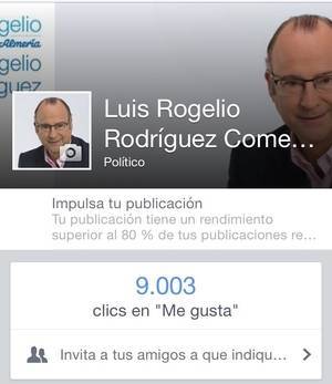 Luis Rogelio supera ya los 9.000 seguidores en Facebook