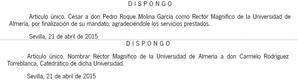 Carmelo Rodríguez es "Rector" desde hace 23 días