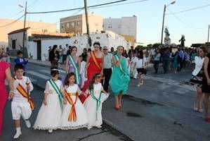 La procesión puso el broche final a las fiestas de Cortijos de Marín