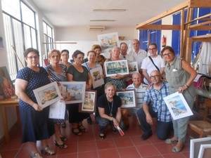 Los alumnos de la Escuela Municipal de Pintura de Gádor guardan los pinceles hasta el próximo curso