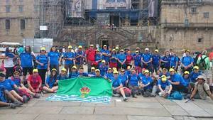 La expedición ejidense vuelve del Camino de Santiago tras completar con éxito un recorrido de 122 kilómetros en siete días