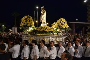 Las fiestas de Aguadulce se despidieron con la procesión de la Virgen del Carmen