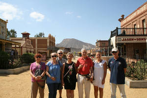 Julio Sempere, invitado de la V edición de AWFF visita Tabernas y el poblado del oeste Mini Hollywood