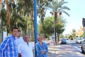 Comienza el cambio de iluminación de la Avenida Playa Serena