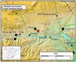 Sentido un seísmo de 3,2 grados en la escala Richter en Albox, Cuevas de Almanzora y Arboleas