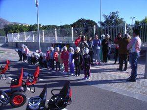 Alumnos del CEIP Virgen de la Paz realizan prácticas en el Parque de Tráfico del Centro de Educación Vial