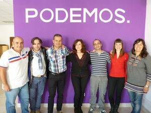 Reunión de trabajo de candidatos y secretarios de Podemos Almería para iniciar la campaña en la provincia