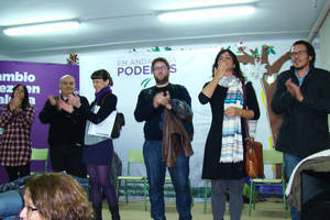 Podemos celebra un acto en Almería sin el candidato sevillano y con Miguel Urbán, Teresa Rodríguez y “Kichi”