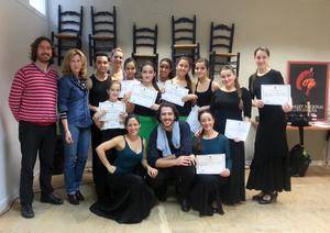 Julio Ruiz ha impartido un curso de baile flamenco en la Escuela de Música, Danza y Teatro de Roquetas de Mar