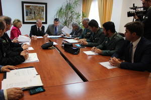 El delegado de Gobierno en Andalucía preside la Junta de Seguridad Local en Roquetas