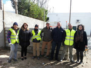 Diputados del PSOE visitan las obras del PFEA en Abla