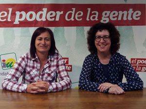 Sonia Barreiro y Teresa Novo, candidatas de IU por Almería en la candidatura de Unidos Podemos