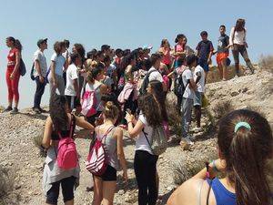 Visita al yacimiento argárico de Fuente Álamo de los alumnos del Jaroso