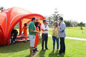 Almerimar acoge la Campaña de Prevención de ahogamientos en las playas de la Empresa Pública de Emergencias Sanitarias y la Fundación MAPFRE