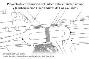 Diputación enlazará Los Gallardos y Huerta Nueva con una glorieta ovalada sobre la N-340