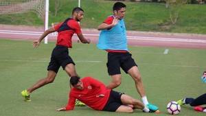 El Almería arranca fuerte los entrenamientos en una semana importante