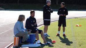 Casto y Dubarbier no participan en el entrenamiento de la UD Almería