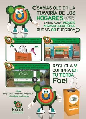 Campaña de reciclaje "La Naturaleza no necesita que le echemos ningún cable" en Vera