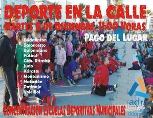 Adra saca el deporte a la calle para promocionar la labor de las Escuelas Deportivas Municipales