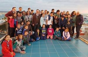 Adra recibe la visita del grupo scout almeriense MSC