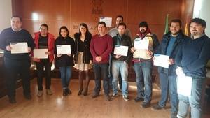 La Diputación entrega los diplomas del Taller de Creación y Edición de Vídeo en Oria