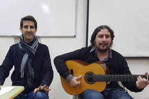 Hugo del Pino y Perico el Pañero ponen el broche de oro a las clases de flamenco de la Universidad de Mayores