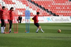 El Almería ultima su preparación ante el partido del domingo en Vallecas