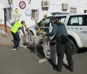 Detenidos por robar renos y gansos de Navidad en Gádor, Rioja y Benahadux