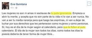 Concejala socialista de Adra pide “que follen al puto calendario” por ser el Día de la Mujer