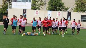 El Almería trabaja el partido ante el Sevilla Atlético