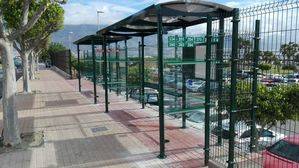 Finaliza las obras de accesibilidad en la parada de autobuses del Consorcio del Hospital de Poniente en El Ejido