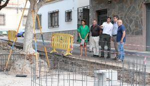 Avanzan a buen ritmo las obras de la Plaza de Andalucía de Puente del Río