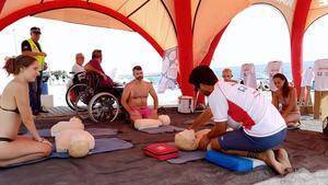 Campaña para evitar accidentes y ahogamientos en la playa de San Nicolás