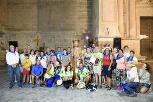 Abad recibe a más de 70 peregrinos que con salida desde Almería caminan estos días hacia Caravaca de la Cruz