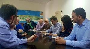 Maillo se reune con la Mesa del Ferrocarril de Almería