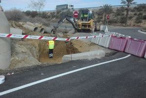 Trabajos previos para el reinicio de las obras de duplicación de la A-352, de Vera a Garrucha