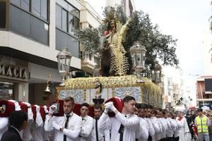 La lluvia obliga a reducir el itinerario de La Borriquita en Adra