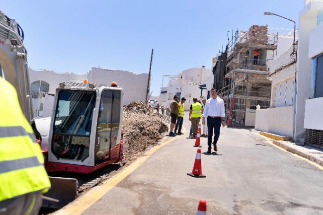 Inicio de las obras para estabilizar el talud de la Calilla de San José