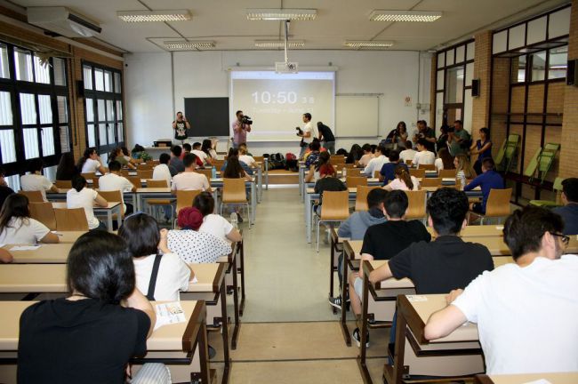 476 estudiantes se examinan de selectividad a partir del próximo 10 de septiembre