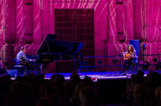 María Carricondo en un un festival de flamenco online a beneficio de Cruz Roja