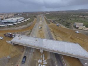 Reordenación del tráfico en las obras de la carretera Vera-Garrucha