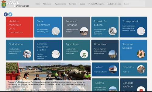 La ventana de Comercio en la Web municipal de El Ejido crece en visitas