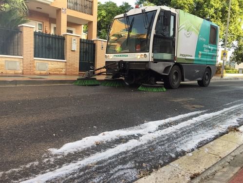 El dispositivo de limpieza actuará el domingo en una decena de calles