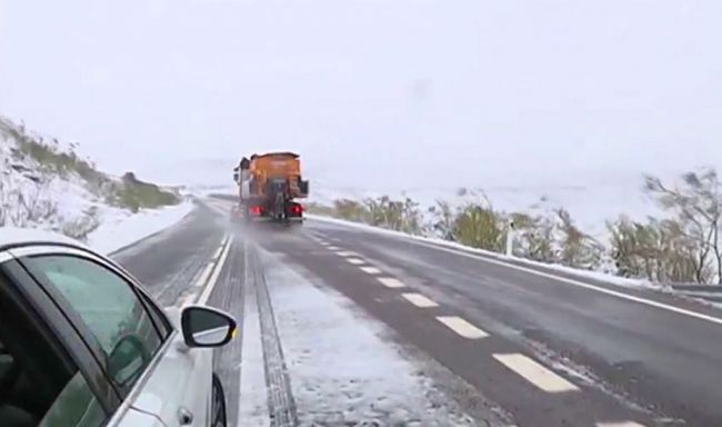 Alerta naranja por nieve en comarcas de Almería