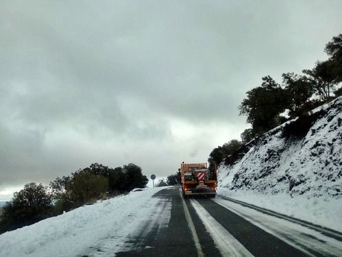 Diputación reactiva el Plan de Vialidad Invernal en las carreteras de montaña