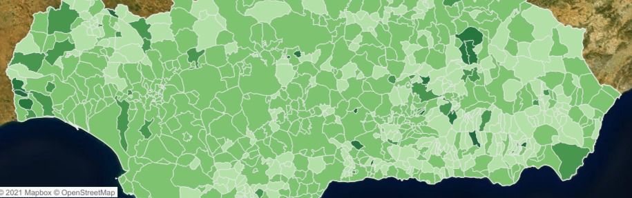 Almería es la tercera de Andalucía con más contagios en el fin de semana