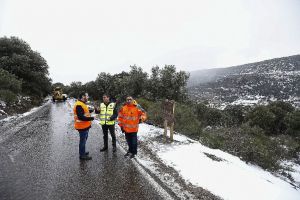 Diputación da seguridad a las carreteras de montaña con el Plan de Vialidad Invernal