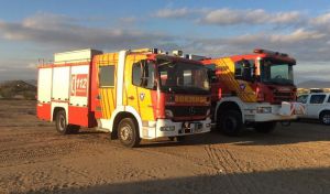 Herida con quemaduras en el incendio de una autocaravana en Gérgal