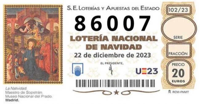 Un segundo quinto premio llega a Almería: 86.007