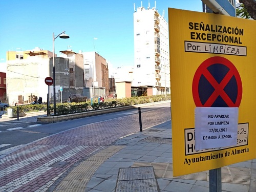 Dispositivo de limpieza intensiva en el entorno de Plaza de Toros